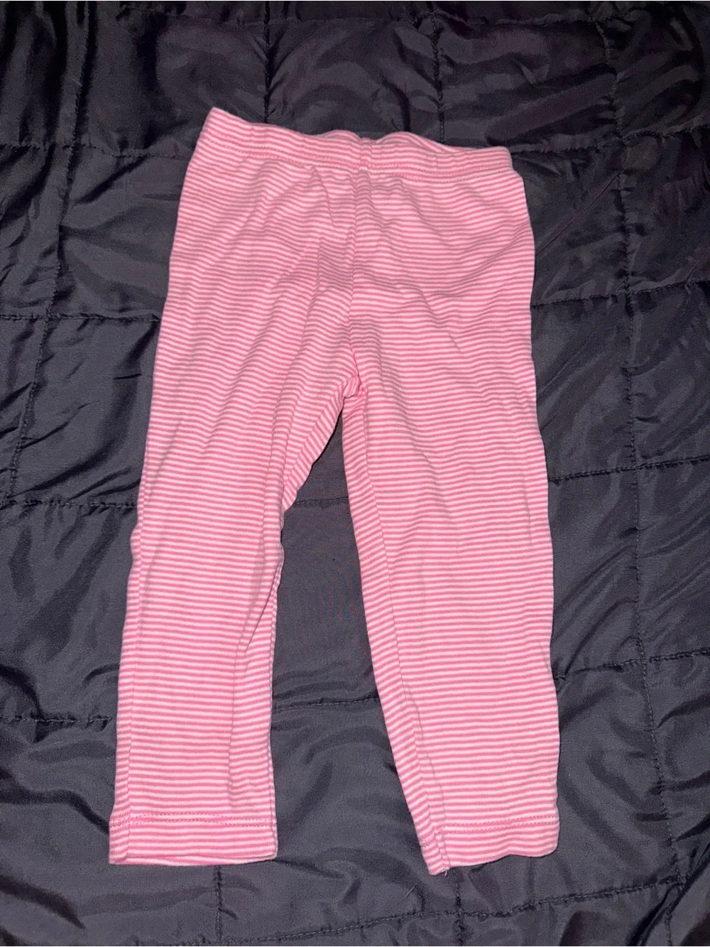 Carter's Pink Striped Long-Sleeve Footed One-Piece